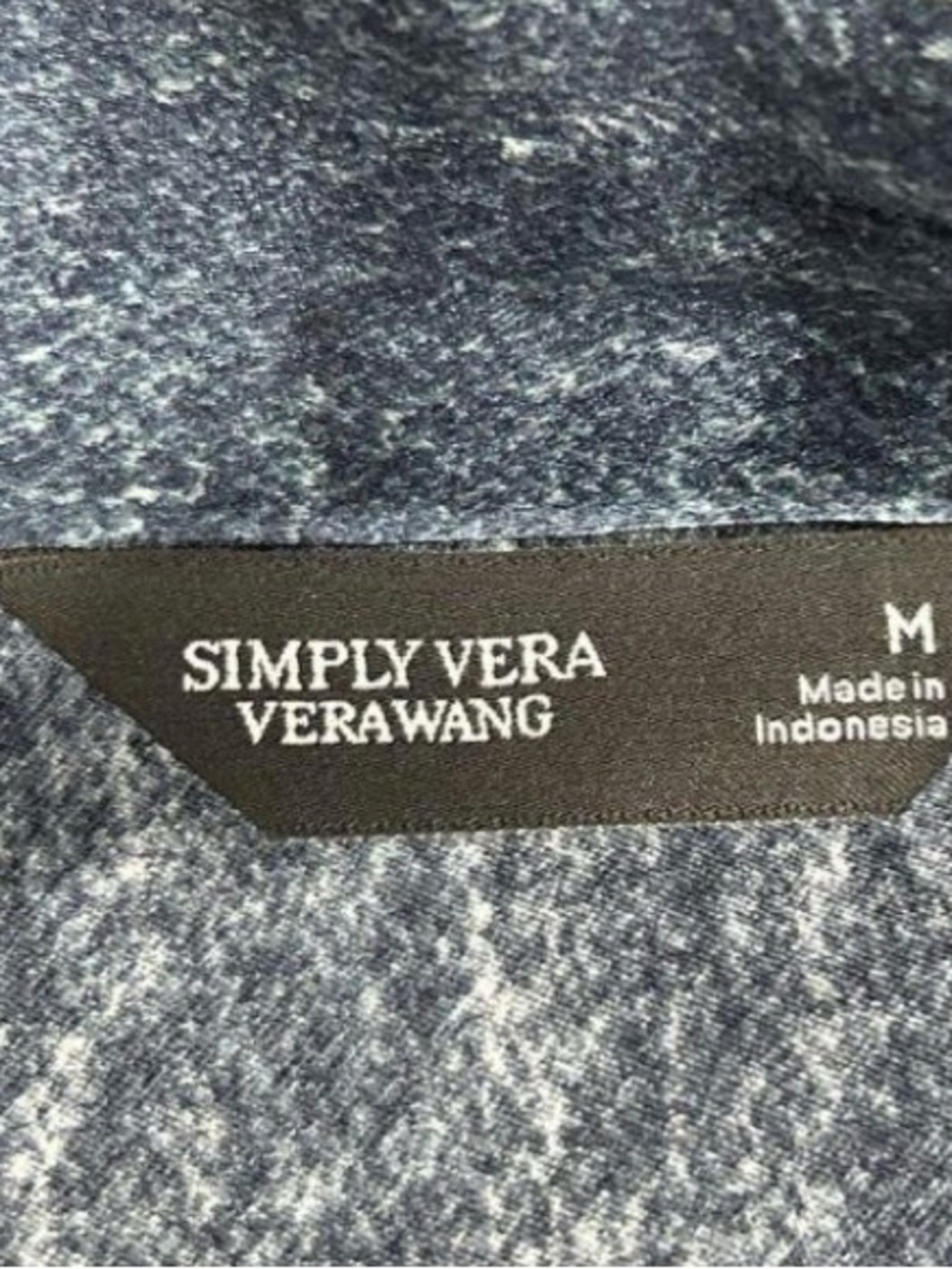 Dark Wash Simply Vera Wang Denim Jumpsuit with Tie Belt - Picture 4 of 4